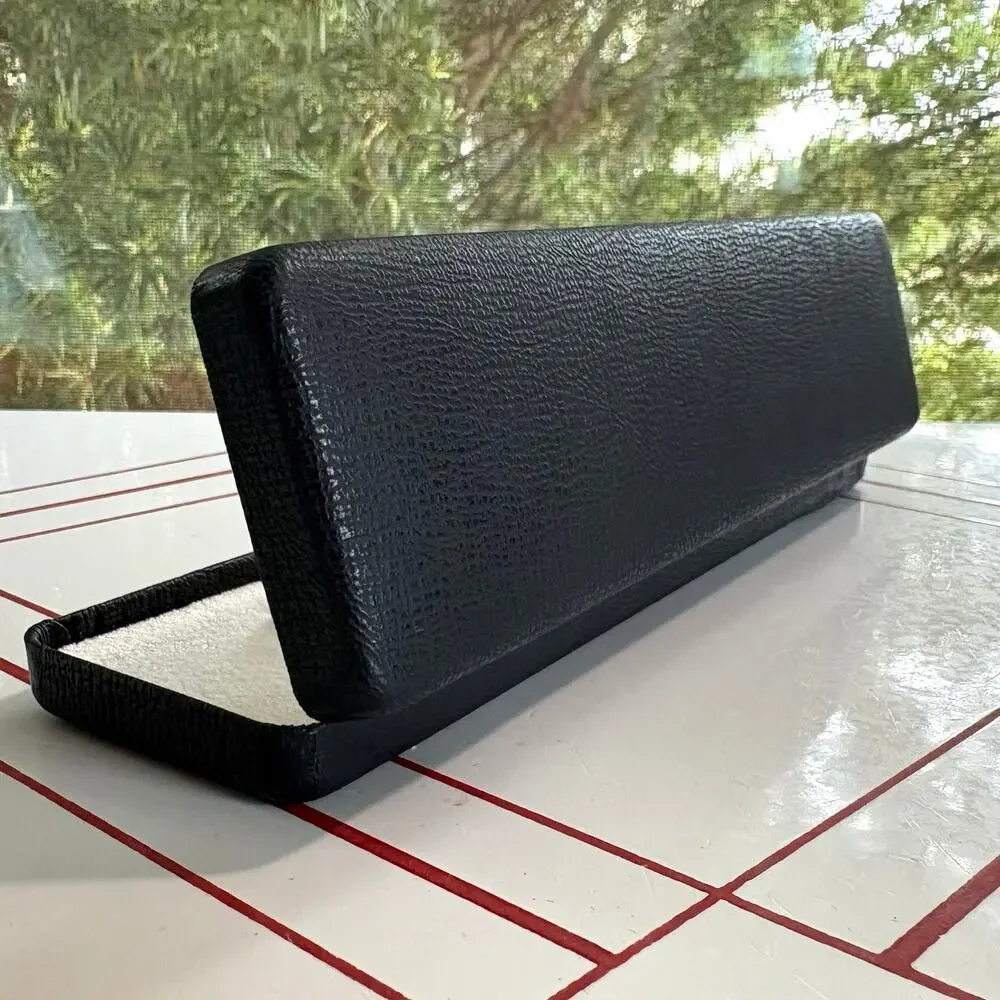 Vintage Dark Blue Bracelet Watch Jewelry Box Case